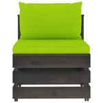 Casa si Gradina - Gradina si terasa - Mobilier exterior - Canapele si fotolii gradina - Canapea de colt modulara cu perne, gri, lemn tratat - Infinity.ro