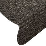 Casa si Gradina - Textile si covoare - Covoare - Covoare casa - Covorase autocolante de scari, maro, 56x17x3 cm, perforate, antracit - Infinity.ro