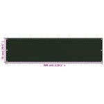 Casa si Gradina - Gradina si terasa - Umbrele si pavilioane - Umbrele - Prelata pentru balcon din HDPE , verde inchis, 75x300 cm, HDPE - Infinity.ro