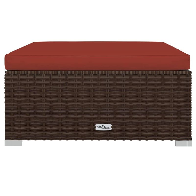 Casa si Gradina - Gradina si terasa - Mobilier exterior - Seturi mobila gradina - Set mobilier de gradina cu perne, 6 piese, maro, poliratan - Infinity.ro