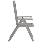 Casa si Gradina - Gradina si terasa - Mobilier exterior - Scaune si sezlonguri gradina - Scaune gradina rabatabile cu perne, 8 buc., gri, lemn acacia - Infinity.ro