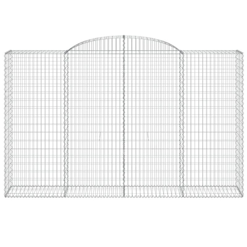 Casa si Gradina - Gradina si terasa - Garduri, panouri si accesorii - Cos gabion arcuit, 300x50x180/200 cm, fier galvanizat, cantitate în pachet: 2 - Infinity.ro