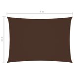 Casa si Gradina - Gradina si terasa - Umbrele si pavilioane - Umbrele - Parasolar din tesatura oxford, maro, 2x4 m, tesatura oxford, dreptunghiular - Infinity.ro