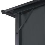 Casa si Gradina - Gradina si terasa - Umbrele si pavilioane - Pavilioane - Pavilion cu perdea, negru, 3 x 3 m, aluminiu - Infinity.ro