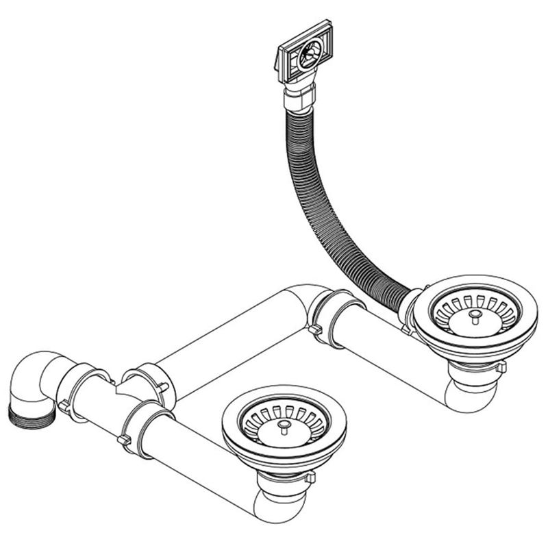 Casa si Gradina - Sanitare - Chiuveta bucatarie si accesorii - Chiuvete bucatarie - Chiuveta de bucatarie din granit, bej, doua bazine - Infinity.ro