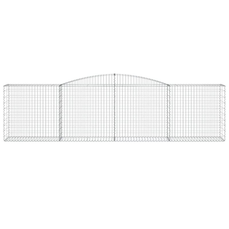 Casa si Gradina - Gradina si terasa - Garduri, panouri si accesorii - Cos gabion arcuit, 400x50x100/120 cm fier galvanizat - Infinity.ro