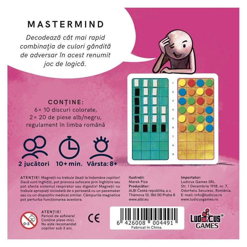 Jucarii, Copii si Bebe - Jucarii si jocuri - Jocuri si puzzle - Jocuri de societate - Joc magnetic - Mastermind - Infinity.ro