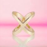 Fashion, accesorii si bijuterii - Femei - Accesorii femei - Alte accesorii femei - Inel decorativ pentru esarfa Crisalida, 1.8 cm, Gold - Infinity.ro