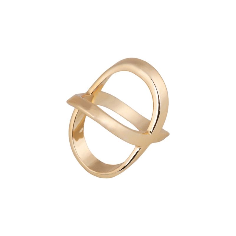 Fashion, accesorii si bijuterii - Femei - Accesorii femei - Alte accesorii femei - Inel decorativ pentru esarfa Crisalida, 1.8 cm, Gold - Infinity.ro