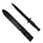 Casa si Gradina - Bucatarie si vesela - Vesela si tacamuri - Cutite si seturi de cutite - Set Cutit de vanatoare cu doua taisuri si baioneta Rambo, IdeallStore®, Teaca inclusa - Infinity.ro