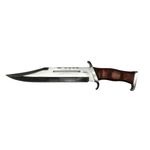Casa si Gradina - Bucatarie si vesela - Vesela si tacamuri - Cutite si seturi de cutite - Set Cutit de vanatoare cu doua taisuri si baioneta Rambo, IdeallStore®, Teaca inclusa - Infinity.ro
