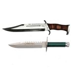 Casa si Gradina - Bucatarie si vesela - Vesela si tacamuri - Cutite si seturi de cutite - Set doua cutite de vanatoare First Blood, IdeallStore®, teaca inclusa - Infinity.ro