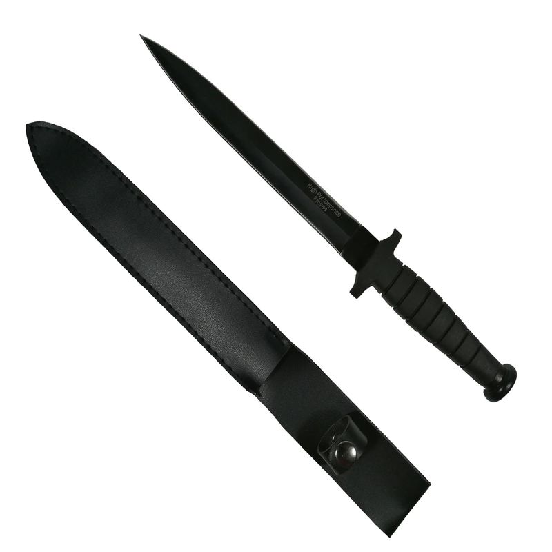 Casa si Gradina - Bucatarie si vesela - Vesela si tacamuri - Cutite si seturi de cutite - Set doua cutite de vanatoare, Tactical Knife, IdeallStore®, Otel inoxidabil, Negru - Infinity.ro