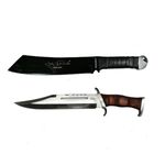 Casa si Gradina - Bucatarie si vesela - Vesela si tacamuri - Cutite si seturi de cutite - Set Cutit si Maceta Rambo IV, IdeallStore®, Otel inoxidabil, Teaca inclusa - Infinity.ro