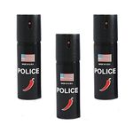 Sport si Outdoor - Sporturi de contact - Produse autoaparare - Set 3 bucati Spray paralizant chili USA Police, IdeallStore®, 60 ml, husa inclusa - Infinity.ro