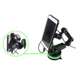 Laptop, Telefoane si Tablete - Telefoane mobile si accesorii - Accesorii Telefoane - Suport si docking telefoane - Suport Auto OZ, Reglabil si Rotativ, Unghi suport si brat 360 de grade, Verde/Negru, Universal - Infinity.ro
