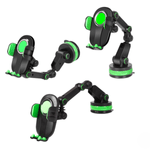 Laptop, Telefoane si Tablete - Telefoane mobile si accesorii - Accesorii Telefoane - Suport si docking telefoane - Suport Auto OZ, Reglabil si Rotativ, Unghi suport si brat 360 de grade, Verde/Negru, Universal - Infinity.ro