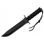 Sport si Outdoor - Camping - Cutite, bricege si accesorii - Cutite si bricege - Cutit militar, IdeallStore®, Rambo, 35 cm, Otel inoxidabil - Infinity.ro