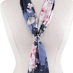 Fashion, accesorii si bijuterii - Femei - Accesorii femei - Esarfe si fulare femei - Inel decorativ pentru esarfa Crisalida, 1.8 cm, Silver - Infinity.ro