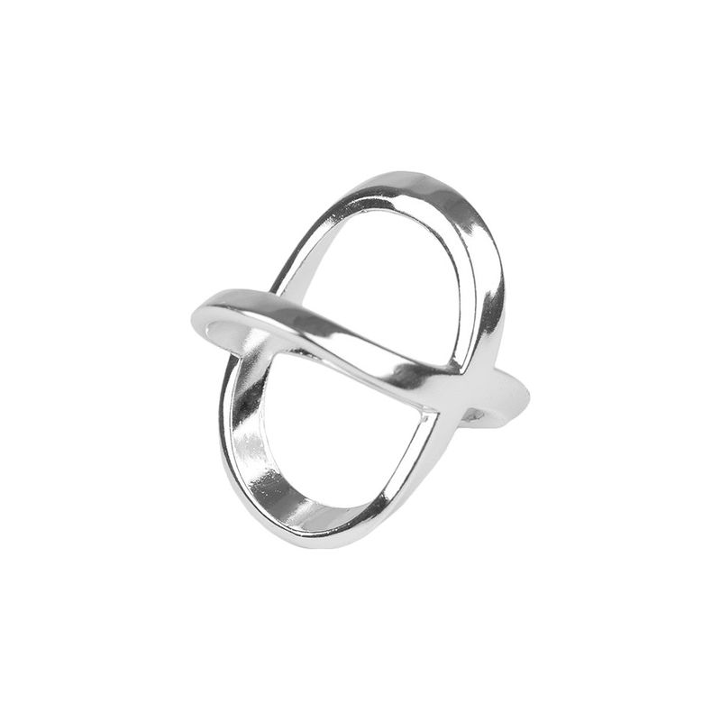 Fashion, accesorii si bijuterii - Femei - Accesorii femei - Esarfe si fulare femei - Inel decorativ pentru esarfa Crisalida, 1.8 cm, Silver - Infinity.ro