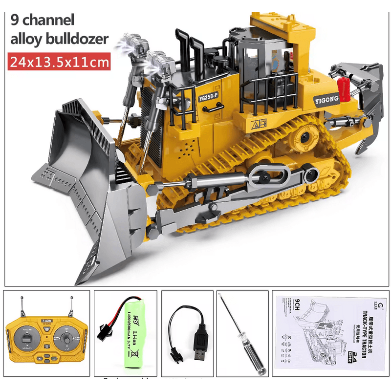 Jucarii, Copii si Bebe - Jucarii si jocuri - Vehicule si jucarii cu telecomanda - Masinute - Buldozer cu telecomanda, sunete si lumini LED, multiple functii si detalii bine definite, incarcare USB - Infinity.ro