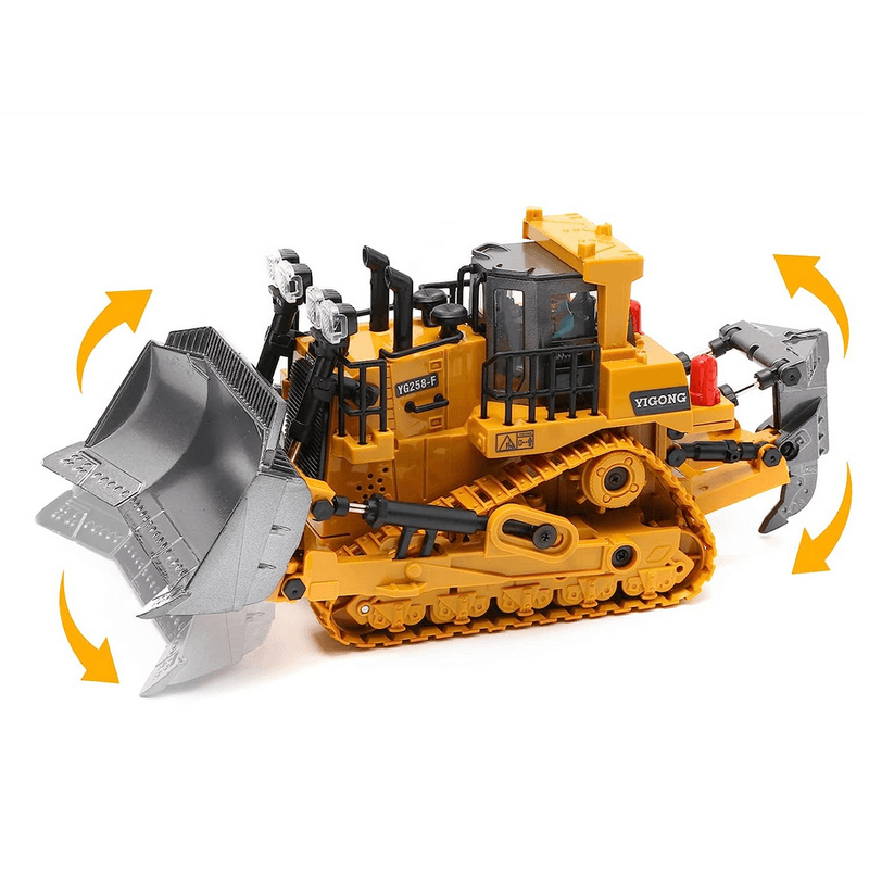 Jucarii, Copii si Bebe - Jucarii si jocuri - Vehicule si jucarii cu telecomanda - Masinute - Buldozer cu telecomanda, sunete si lumini LED, multiple functii si detalii bine definite, incarcare USB - Infinity.ro