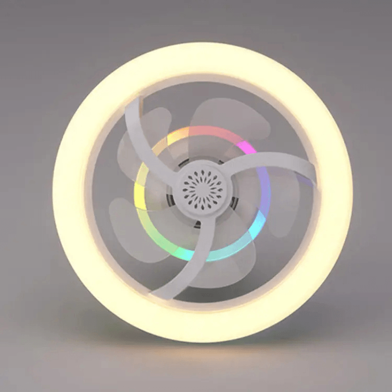 Electronice si Electrocasnice/Climatizare si sisteme de incalzire/Aparate racire aer/Ventilatoare - Ventilator de tavan MaGeCa®, Iluminare LED, Functie de scuturare, Telecomanda, Design modern, Soclu universal E27 - Infinity.ro