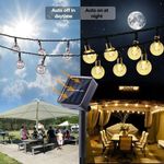 Casa si Gradina - Corpuri si surse de iluminat - Iluminat exterior - Lampi solare - Ghirlanda luminoasa MaGeCa® cu incarcare solara, 20 de becuri LED, lungime 5m, Impermeabil IP65, Lumina calda - Infinity.ro