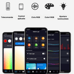 Casa si Gradina - Corpuri si surse de iluminat - Plafoniere, aplice si spoturi - Plafoniera LED inteligenta MaGeCa®, RGB, 32W, Telecomanda, Aplicatie telefon compatibila Google Assistant/Amazon Alexa - Infinity.ro