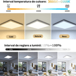 Casa si Gradina - Corpuri si surse de iluminat - Plafoniere, aplice si spoturi - Plafoniera LED inteligenta MaGeCa®, RGB, 32W, Telecomanda, Aplicatie telefon compatibila Google Assistant/Amazon Alexa - Infinity.ro