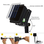 Casa si Gradina - Corpuri si surse de iluminat - Iluminat exterior - Lampi solare - Ghirlanda luminoasa MaGeCa® cu incarcare solara, 20 de becuri LED, lungime 5m, Impermeabil IP65, Lumina calda - Infinity.ro