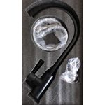 Casa si Gradina - Sanitare - Lavoar baie si accesorii - Baterii sanitare - Baterie chiuveta bucatarie MaGeCa® din otel inoxidabil, Pipa inalta, Rotatie 360º, Monocomanda, Racorduri incluse, Negru - Infinity.ro