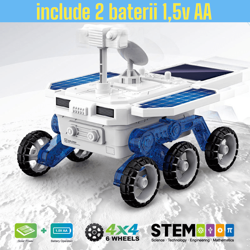 Jucarii, Copii si Bebe - Jucarii si jocuri - Vehicule si jucarii cu telecomanda - Masinute - Vehicul jucarie, de explorare a planetelor solare, DIY,  20.5x14x13,5 cm, 6 ani+ - Infinity.ro