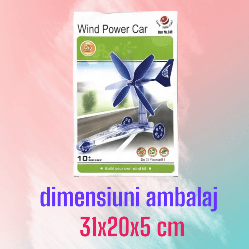 Jucarii, Copii si Bebe - Jucarii si jocuri - Vehicule si jucarii cu telecomanda - Masinute - Set masinuta kidsNplay, propulsie eoliana, 25x15 cm, cu set petrecere copii, 36 piese, 03 ani+ - Infinity.ro