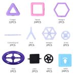 Jucarii, Copii si Bebe - Jucarii si jocuri - Seturi de constructie si cuburi - Seturi de constructie - Set inteligent de constructie cu blocuri magnetice MaGeCa®, 76 de piese colorate, Magnetic Building Blocks - Infinity.ro