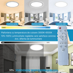 Casa si Gradina - Corpuri si surse de iluminat - Plafoniere, aplice si spoturi - Plafoniera LED inteligenta MaGeCa®, RGB, 32W, Telecomanda, Aplicatie telefon compatibila Google Assistant/Amazon Alexa - Infinity.ro