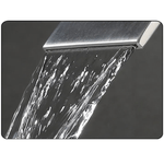 Casa si Gradina - Sanitare - Lavoar baie si accesorii - Baterii sanitare - Baterie sanitara MaGeCa® pentru lavoar, Tip cascada, Otel inoxidabil, Monocomanda, Racorduri incluse, 18 cm inaltime - Infinity.ro