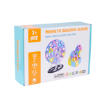 Jucarii, Copii si Bebe - Jucarii si jocuri - Seturi de constructie si cuburi - Seturi de constructie - Set inteligent de constructie cu blocuri magnetice MaGeCa®, 76 de piese colorate, Magnetic Building Blocks - Infinity.ro