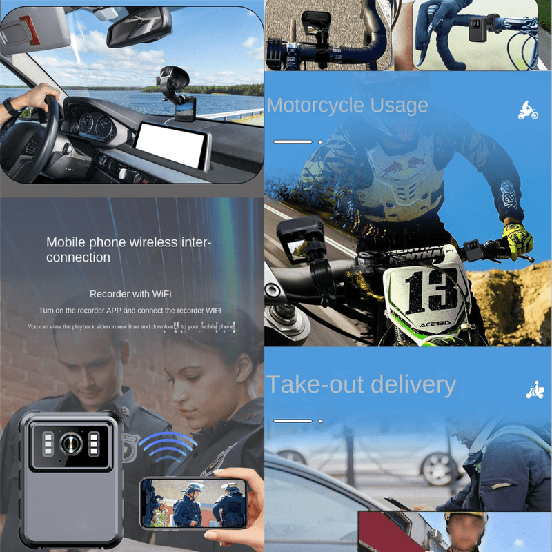 TV, Audio-Video si Foto - Camere video - Camere video profesionale - Camera video corporala MaGeCa®, Body camera Wireless, Rezolutie 2K, Display 2 inch, Nightvision, Detectarea miscarii - Infinity.ro