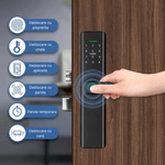 Casa si Gradina - Constructii - Feronerie si accesorii - Broaste si yale - Incuietoare inteligenta wireless MaGeCa®, Control de la distanta, 5 moduri de acces, Broasca inclusa, Neagra - Infinity.ro