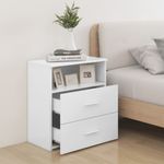 Casa si Gradina - Mobilier - Comode si corpuri - Noptiere - Noptiera, alb, 50x32x60 cm - Infinity.ro