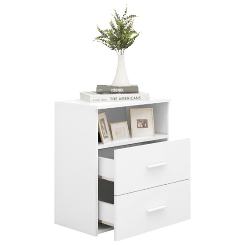 Casa si Gradina - Mobilier - Comode si corpuri - Noptiere - Noptiera, alb, 50x32x60 cm - Infinity.ro