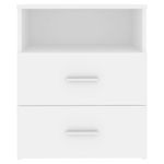 Casa si Gradina - Mobilier - Comode si corpuri - Noptiere - Noptiera, alb, 50x32x60 cm - Infinity.ro