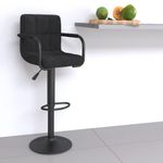 Casa si Gradina - Mobilier - Scaune si fotolii - Scaune - Scaun de bar, negru, catifea - Infinity.ro