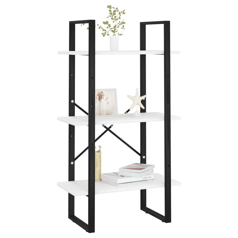 Casa si Gradina - Mobilier - Biblioteci si rafturi - Biblioteci - Raft de depozitare, alb, 60x30x105 cm, PAL - Infinity.ro