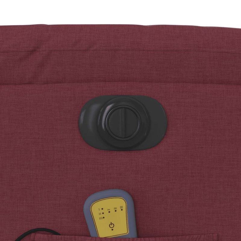 Ingrijire personala si Cosmetice - Sanatate si wellness - Articole wellness - Fotolii de masaj - Fotoliu electric de masaj rabatabil, rosu vin, textil - Infinity.ro
