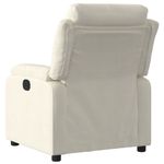Casa si Gradina - Mobilier - Scaune si fotolii - Fotolii - Fotoliu rabatabil electric, crem, catifea - Infinity.ro