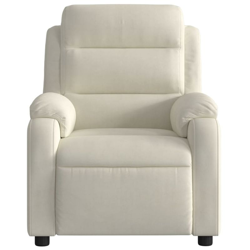 Casa si Gradina - Mobilier - Scaune si fotolii - Fotolii - Fotoliu rabatabil electric, crem, catifea - Infinity.ro