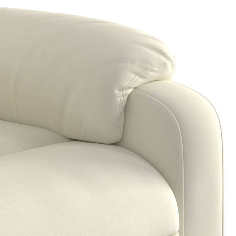 Casa si Gradina - Mobilier - Scaune si fotolii - Fotolii - Fotoliu rabatabil electric, crem, catifea - Infinity.ro