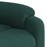Casa si Gradina - Mobilier - Scaune si fotolii - Fotolii - Fotoliu rabatabil electric, verde inchis, catifea - Infinity.ro